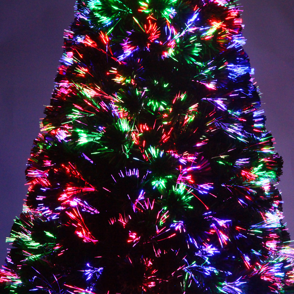 Jingle Jollys 2.1M 7FT LED Christmas Tree Optic Fiber Xmas Multi Colour Lights