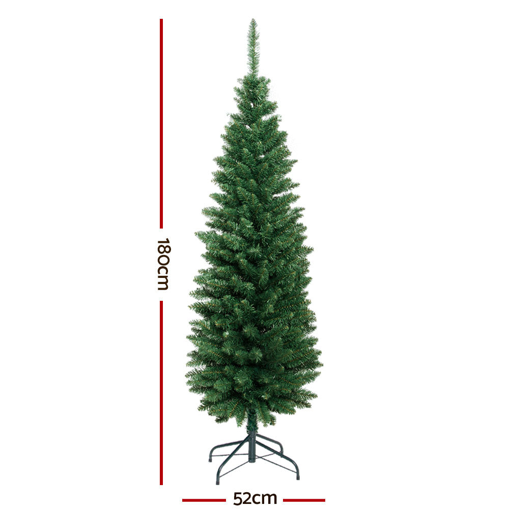 Jingle Jollys Christmas Tree 1.8M Xmas Trees Green Decorations 300 Tips