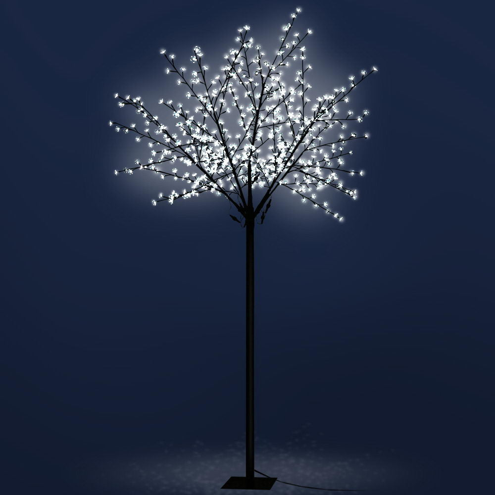 Jingle Jollys 2.5M 600 LED Blossom Tree Christmas White