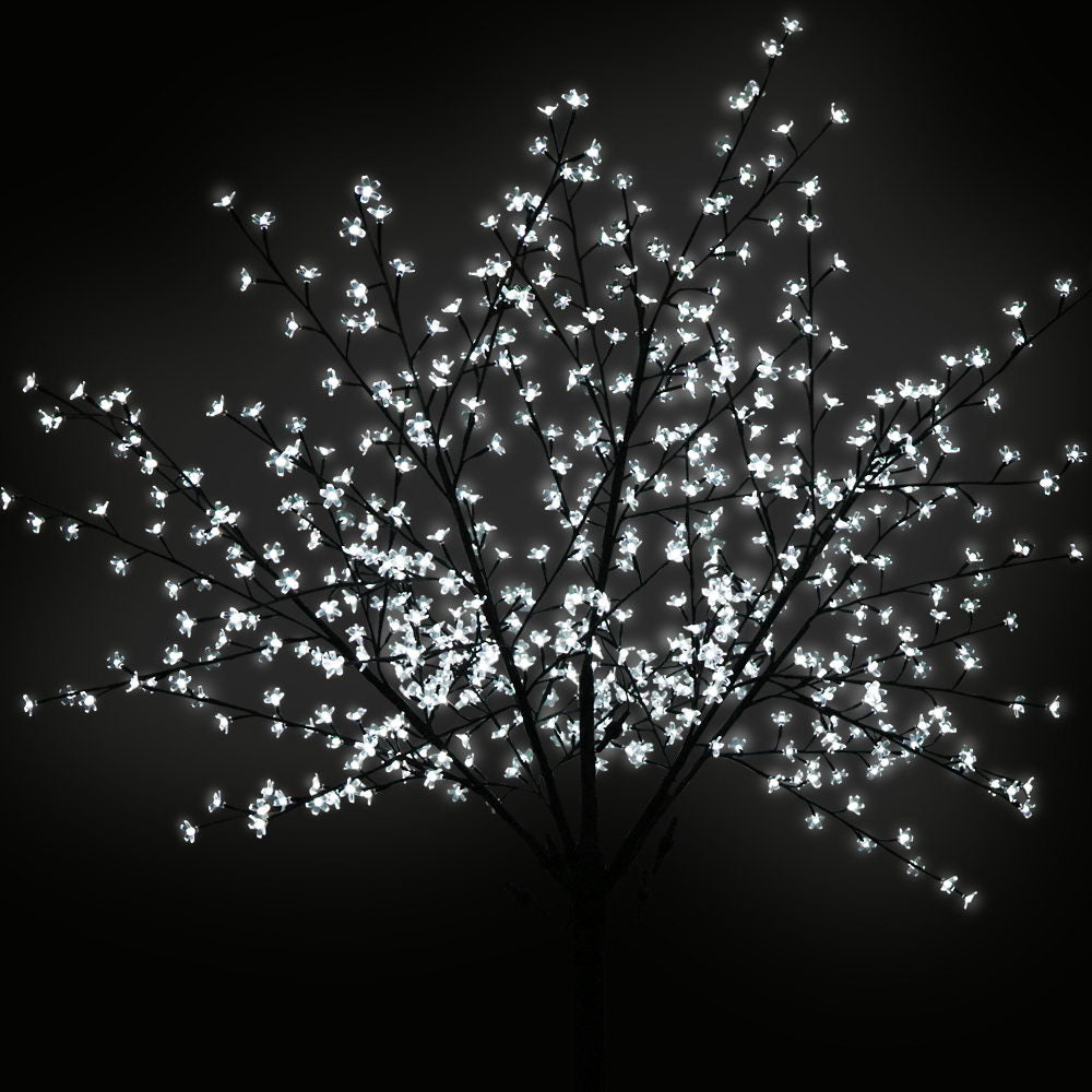Jingle Jollys 2.5M 600 LED Blossom Tree Christmas White