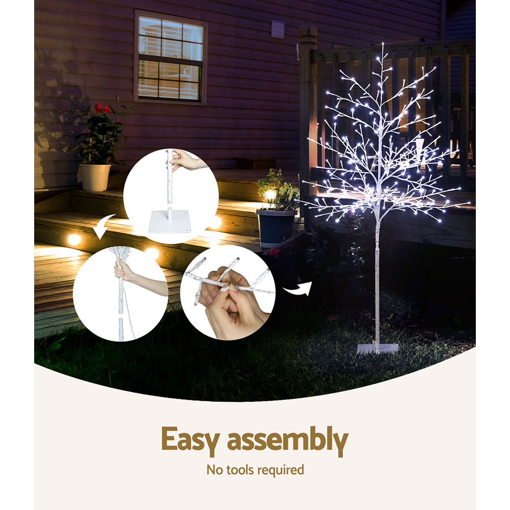 Jingle Jollys Solar Christmas Tree 1.5M 304 LED Trees With Lights