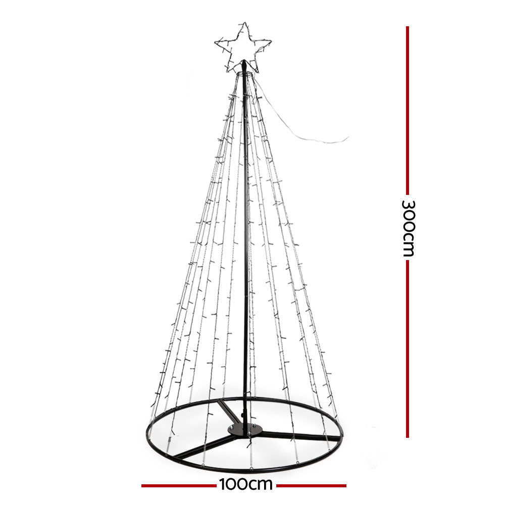 Jingle Jollys Christmas Tree 3M 330 LED Xmas Trees With Lights Warm White