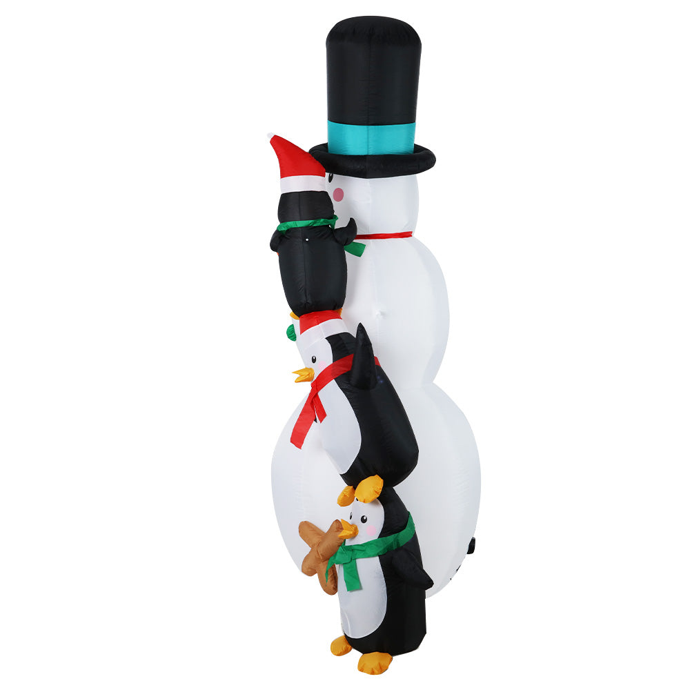 Jingle Jollys 2.4M Christmas Inflatable Snowman Xmas Lights Outdoor Decorations