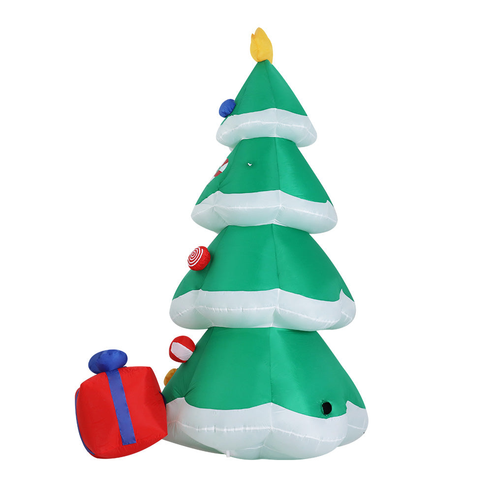 Jingle Jollys 3M Christmas Inflatable Tree LED Lights Outdoor Xmas Decorations