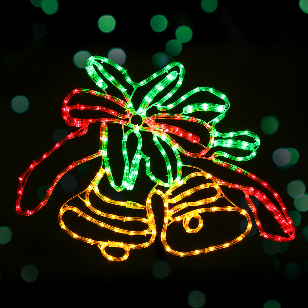 Jingle Jollys Christmas Lights 216 LED 76cm Fairy Light Bells Decorations