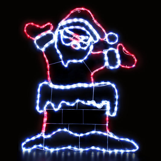 Jingle Jollys Christmas Lights 248 LED 101cm Fairy Light Santa Decorations