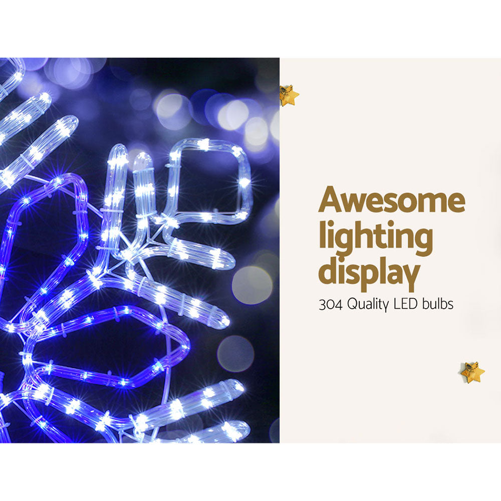 Jingle Jollys Christmas Lights 304 LED 82cm Fairy Light Snow Decorations