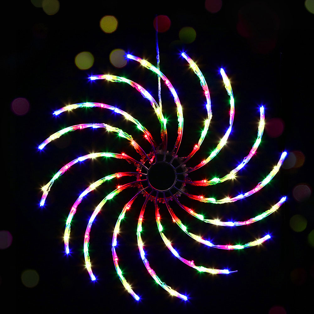 Jingle Jollys Christmas Lights 128 LED 50cm Fairy Light Spin Decorations