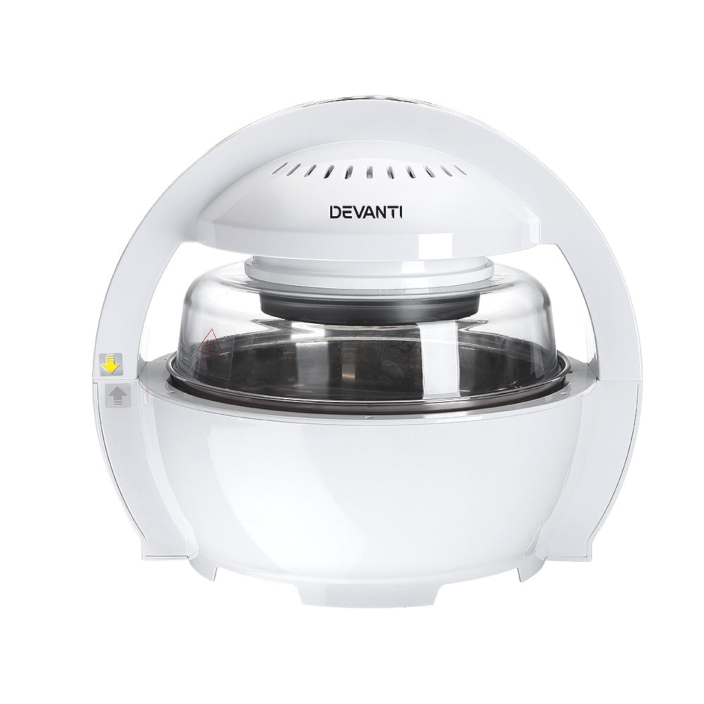 Devanti 13L Air Fryer Oven Cooker - White & Red