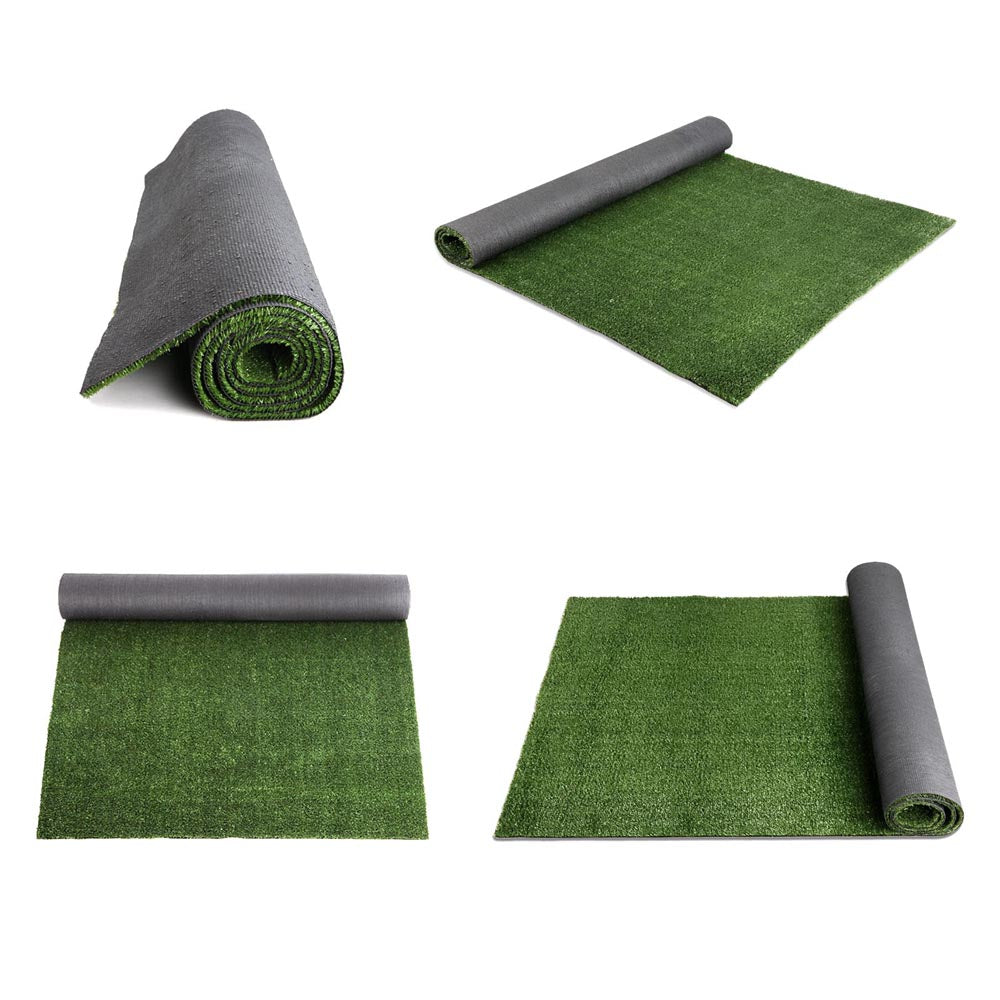 Primeturf Synthetic 10mm 1mx20m 20sqm Artificial Grass Fake Turf Olive Plants Plastic Lawn