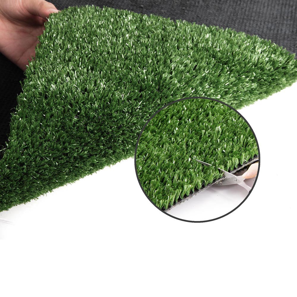 Primeturf Synthetic 10mm 1mx20m 20sqm Artificial Grass Fake Turf Olive Plants Plastic Lawn