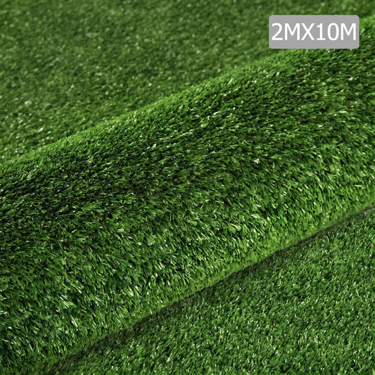 Primeturf Artificial Synthetic Grass 2 x 10m 15mm - Olive Green