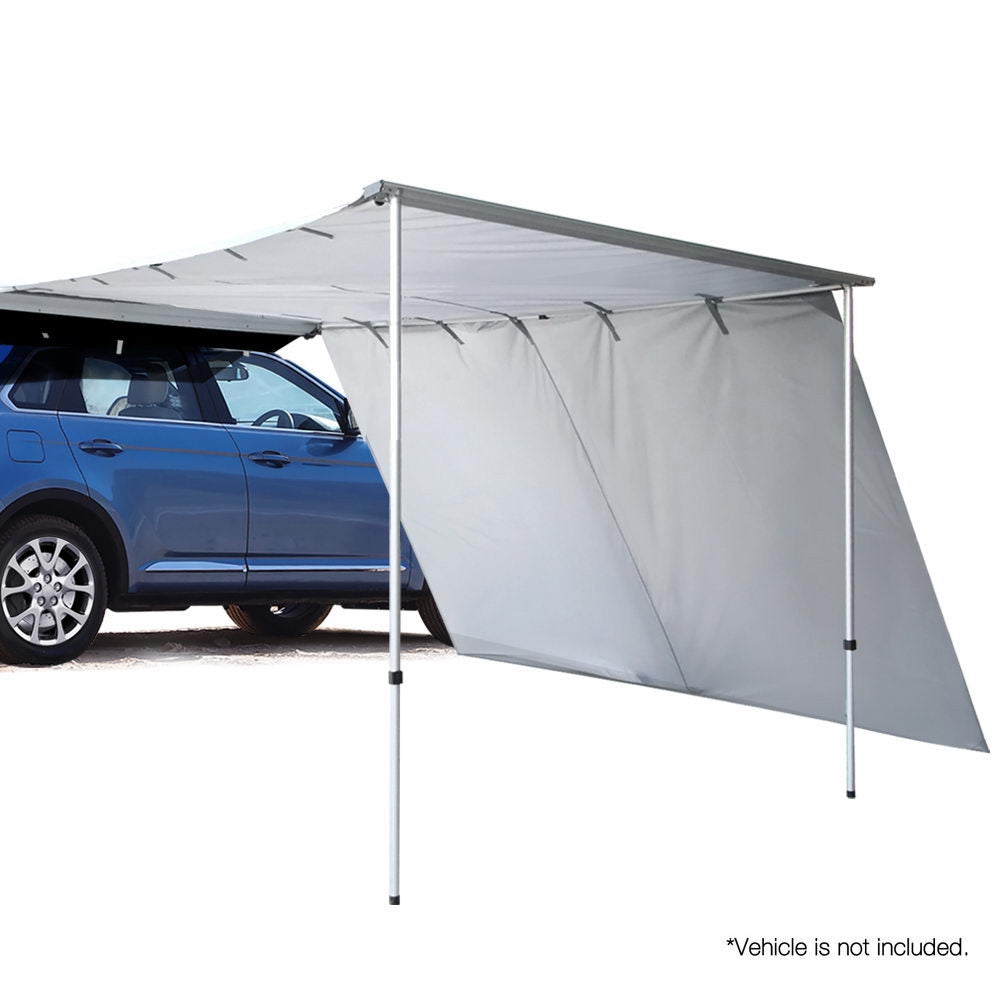 Weisshorn Car Shade Awning 2 X 3M W/ Extension 3 X 2M   Grey