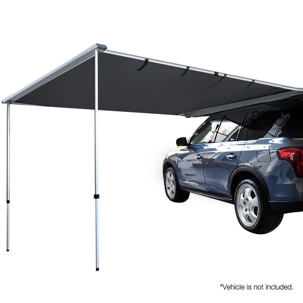 Car Shade Awning 2.5 x 3M - Charcoal Black