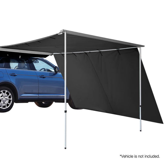 Weisshorn Car Shade Awning 2.5 X 3M W/ Extension 3 X 2M   Charcoal Black