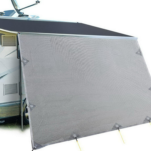 Weisshorn Caravan Roll Out Awning 4.9 x 1.8m - Grey