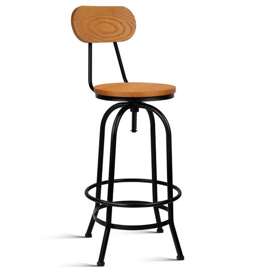 Artiss Vintage Bar Stool Industrial Barstool Dining Kitchen Counter