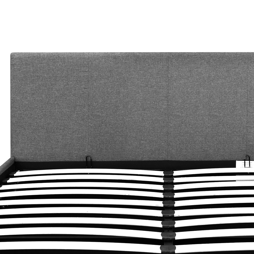 Artiss Nino Bed Frame Fabric - Grey Queen
