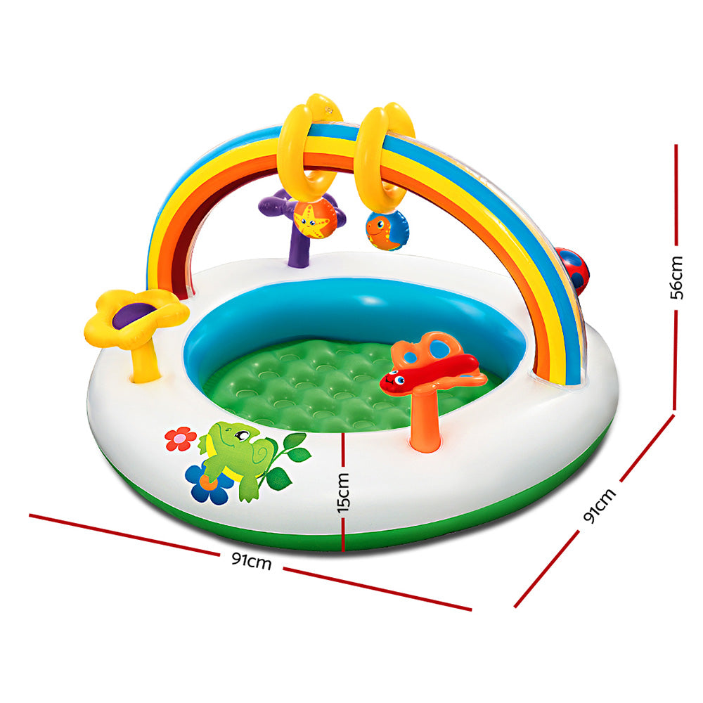 Bestway Inflatable Play Kids Pool Child Activity Gym Center Rainbow Go and Grow