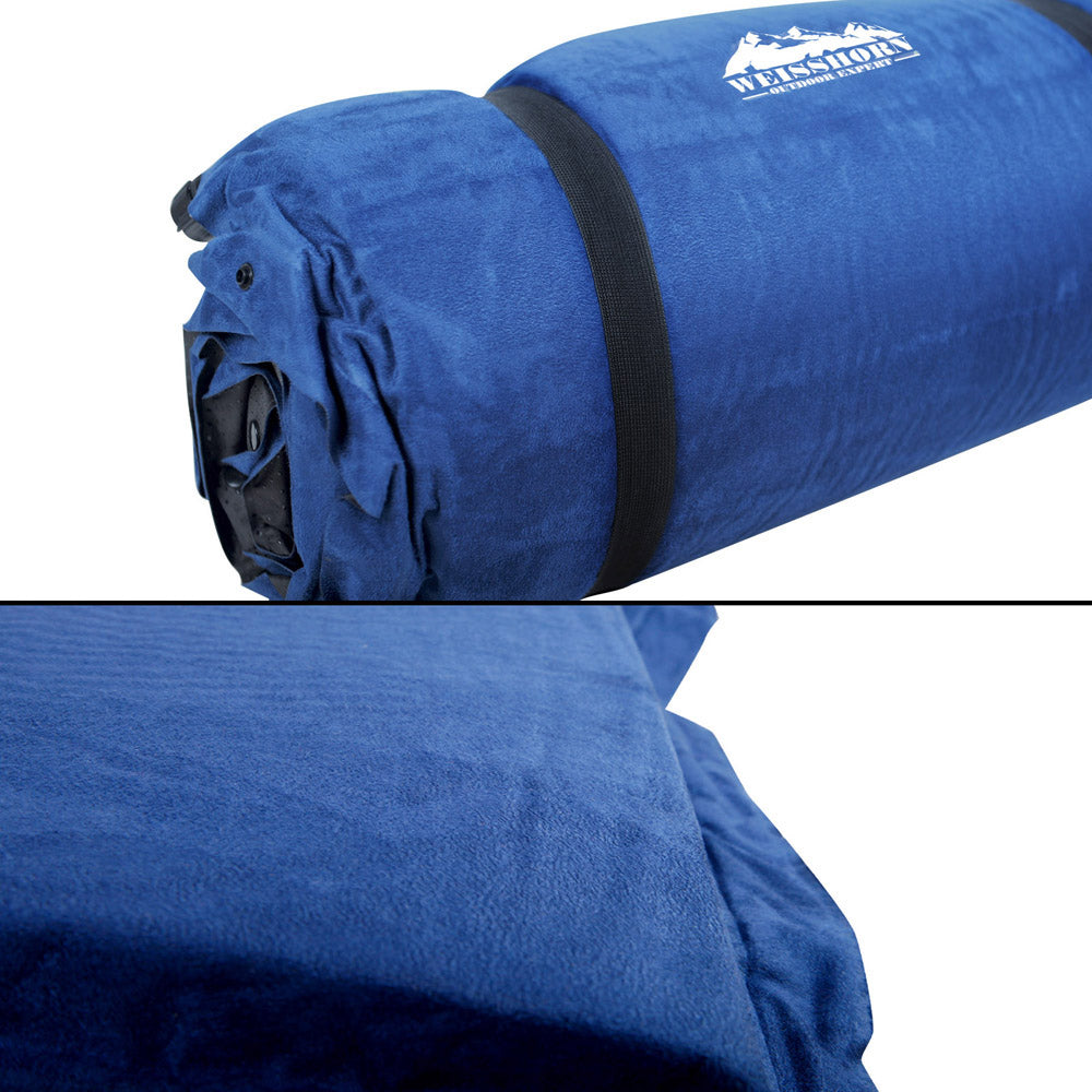 Weisshorn Double Size Self Inflating Mattress - Blue