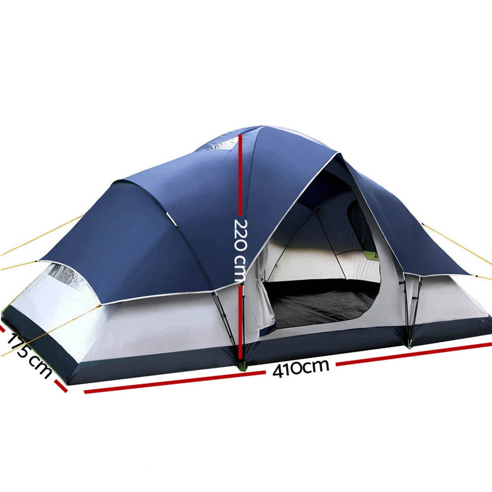 Weisshorn 6 Person Family Camping Tent Navy Grey