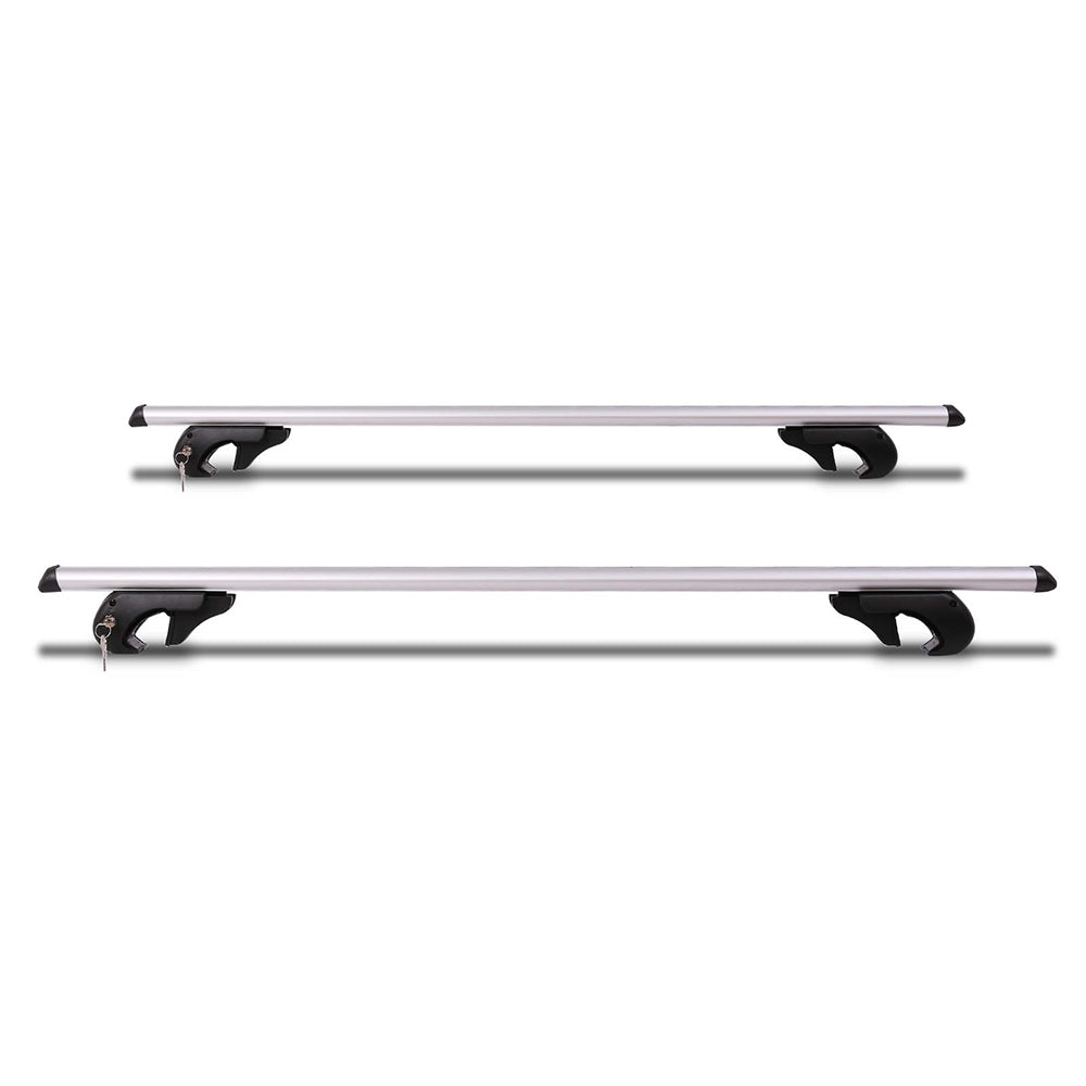 Giantz 1200mm Universal Aluminium Lockable Roof Rack - Silver