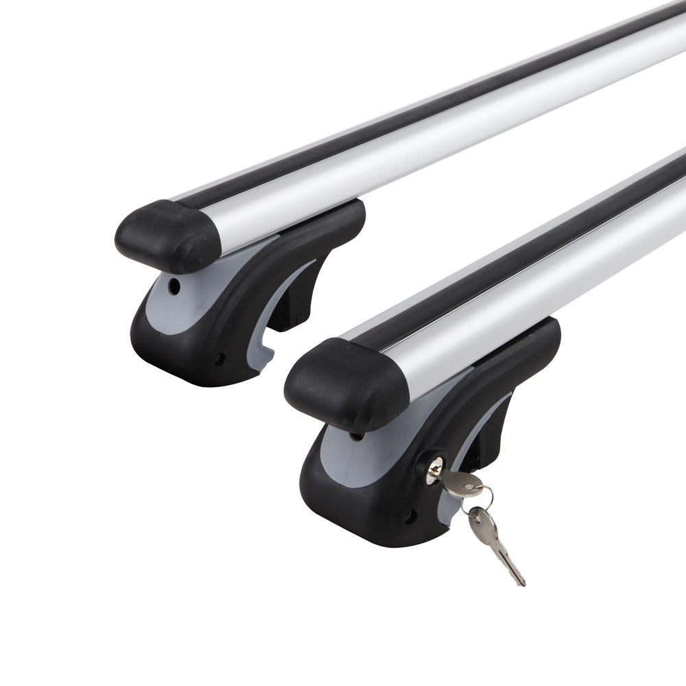 Giantz 1200mm Universal Aluminium Lockable Roof Rack - Silver