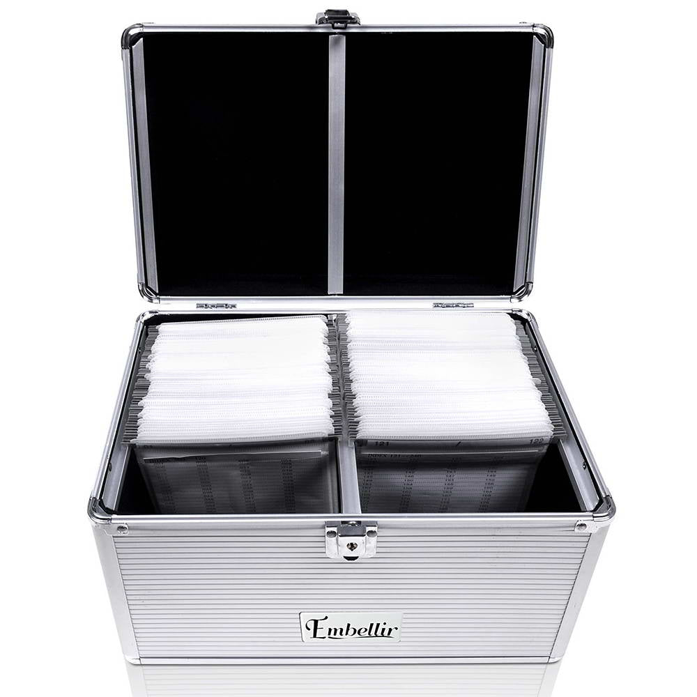 Embellir 240 Disc Aluminium Storage Box - Silver