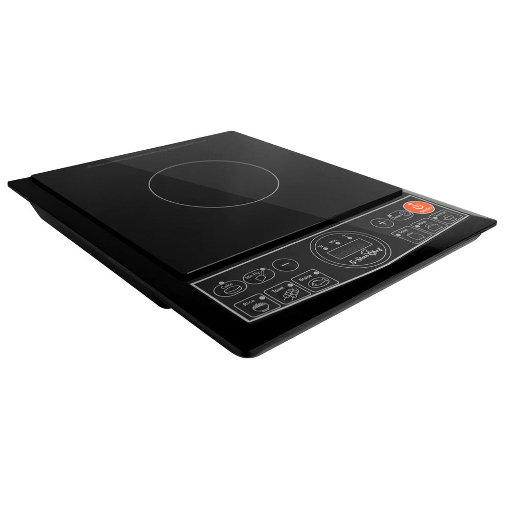 5 Star Chef Portable Single Ceramic Electric Induction Cook Top - Black