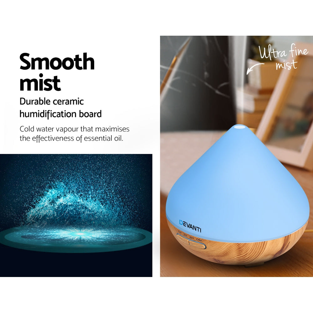 DEVANTI Aroma Diffuser Air Humidifier Night Light 300ml