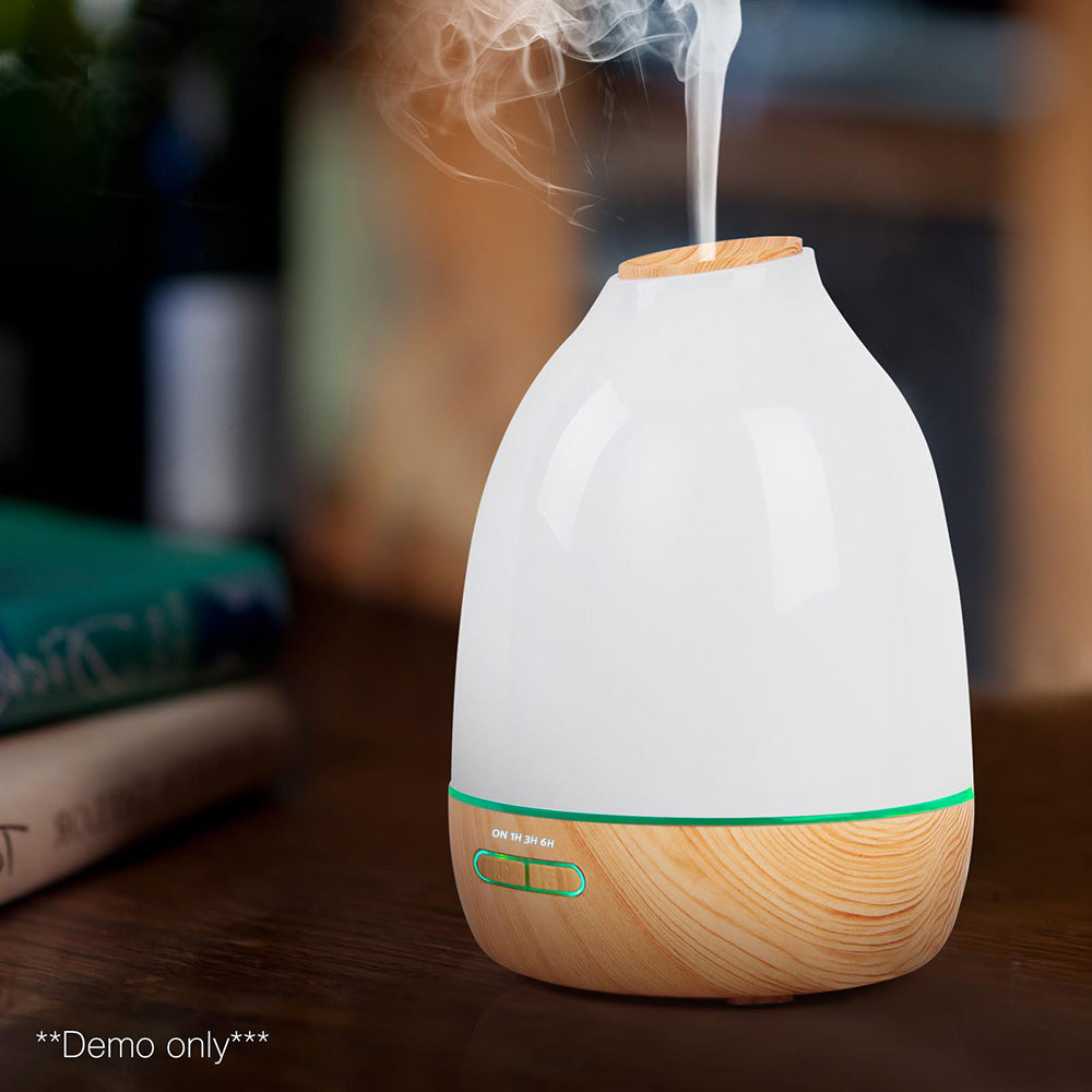 4 in 1 Ultrasonic Aroma Diffuser 500ml - Light Wood