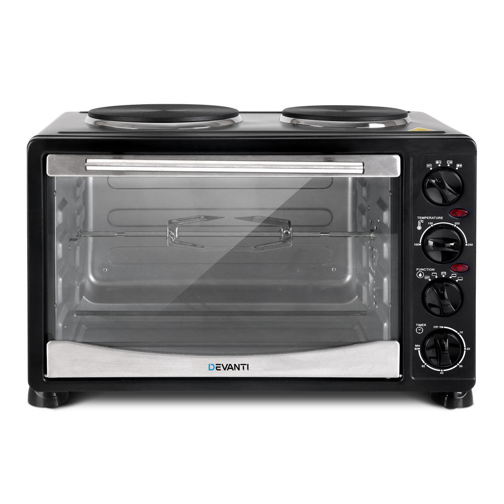 Devanti 34L Portable Convection Oven - Black