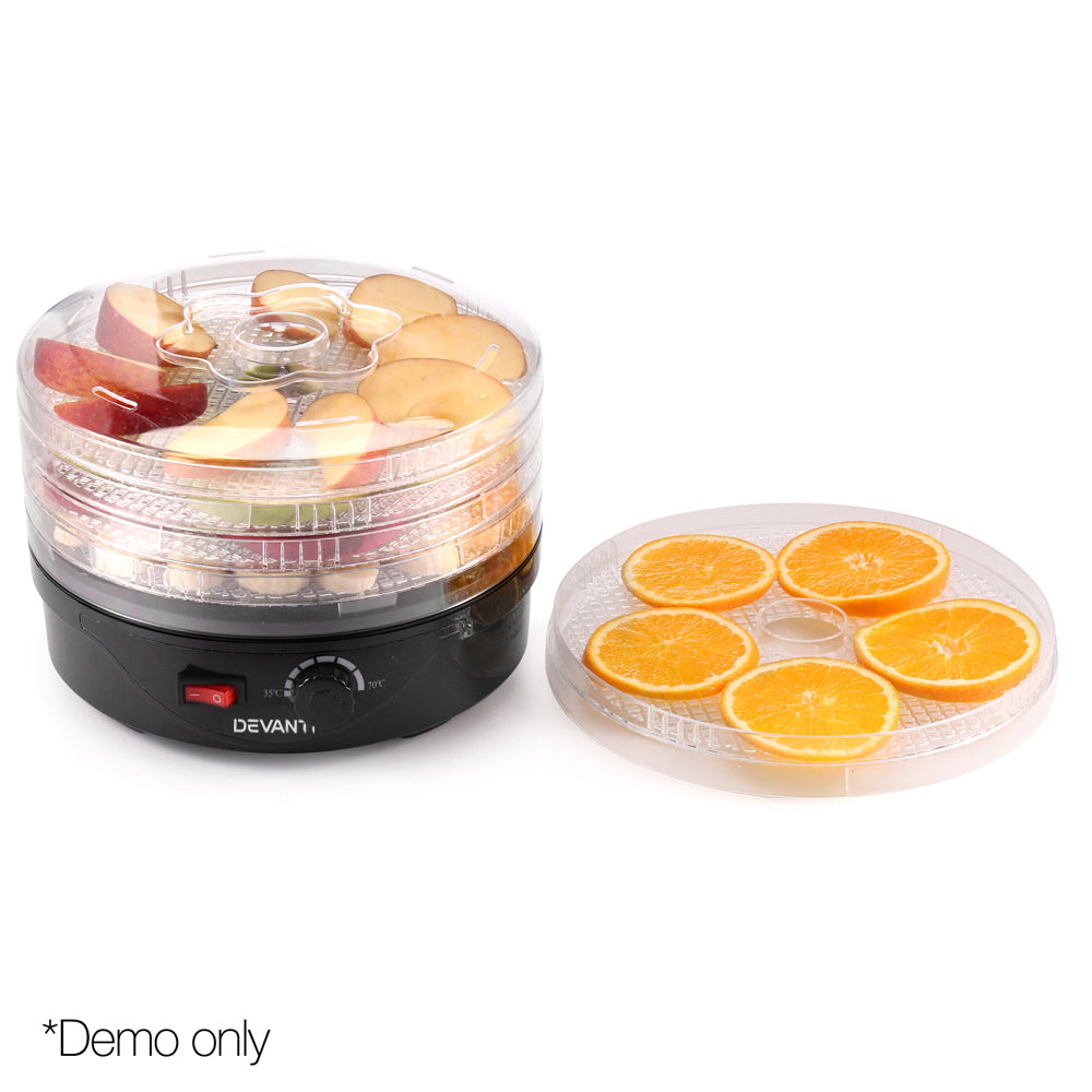 Devanti Food Dehydrator with 7 Trays - Black