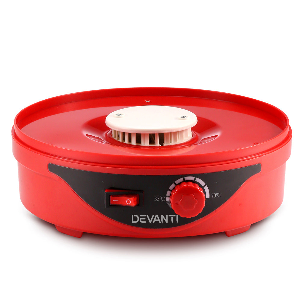 Devanti Food Dehydrator with 5 Trays - Red