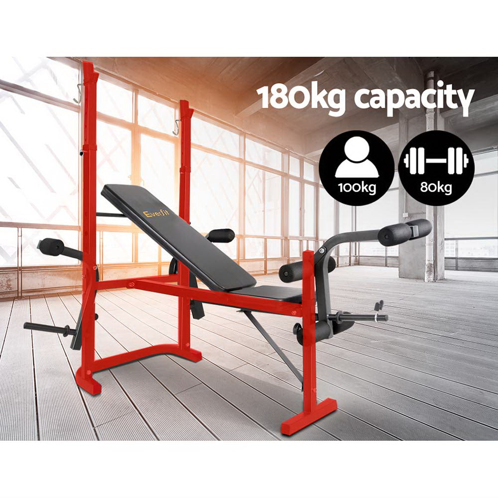 Everfit 7 in discount 1 weight bench