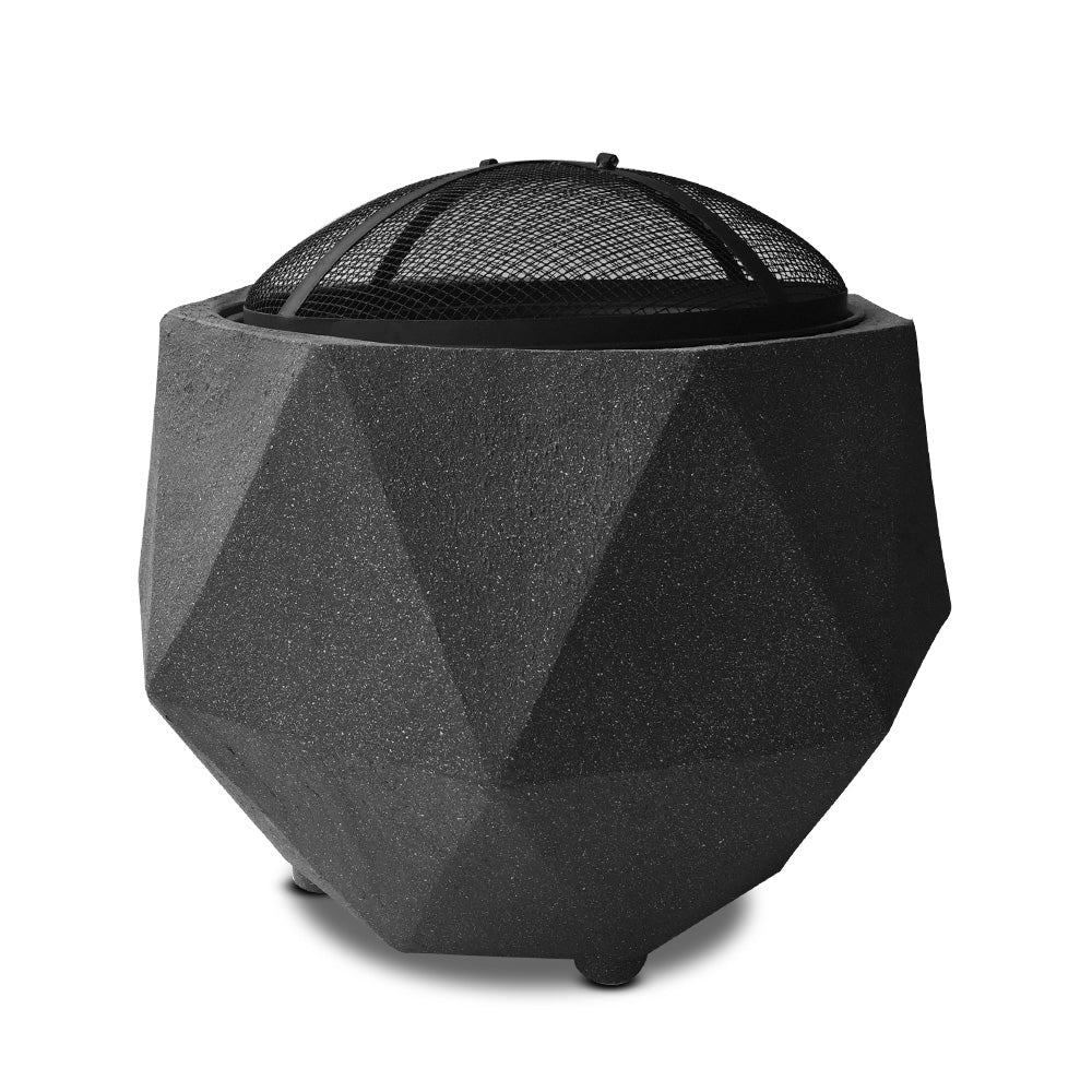 Grillz Outdoor Portable Fire Pit Bowl Wood Burning Patio Oven Heater Fireplace