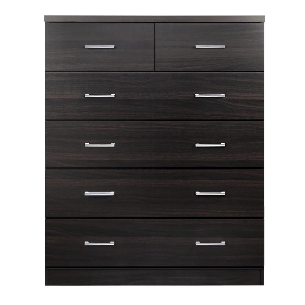 Artiss Tallboy 6 Drawers Storage Cabinet - Walnut