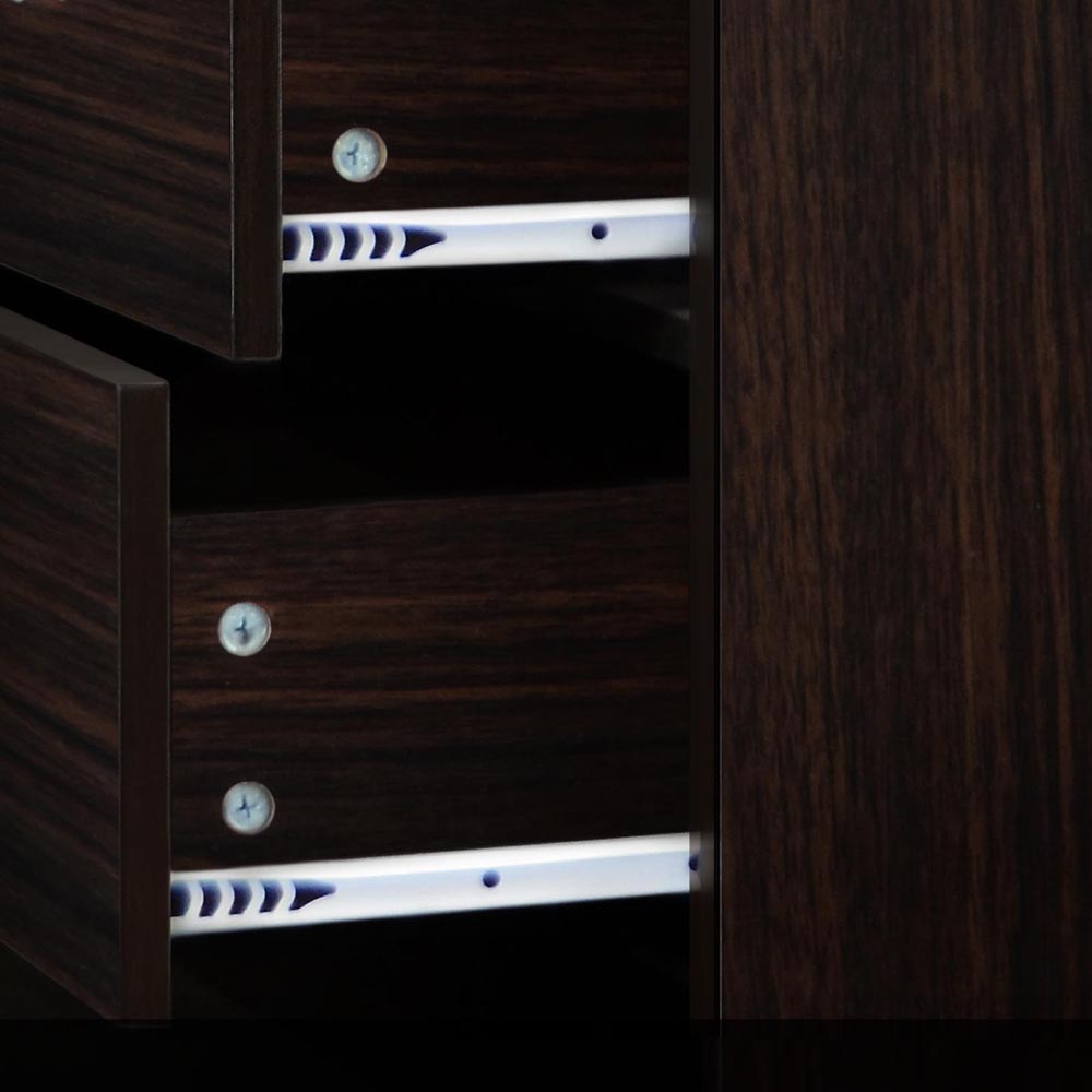 Artiss Tallboy 6 Drawers Storage Cabinet - Walnut