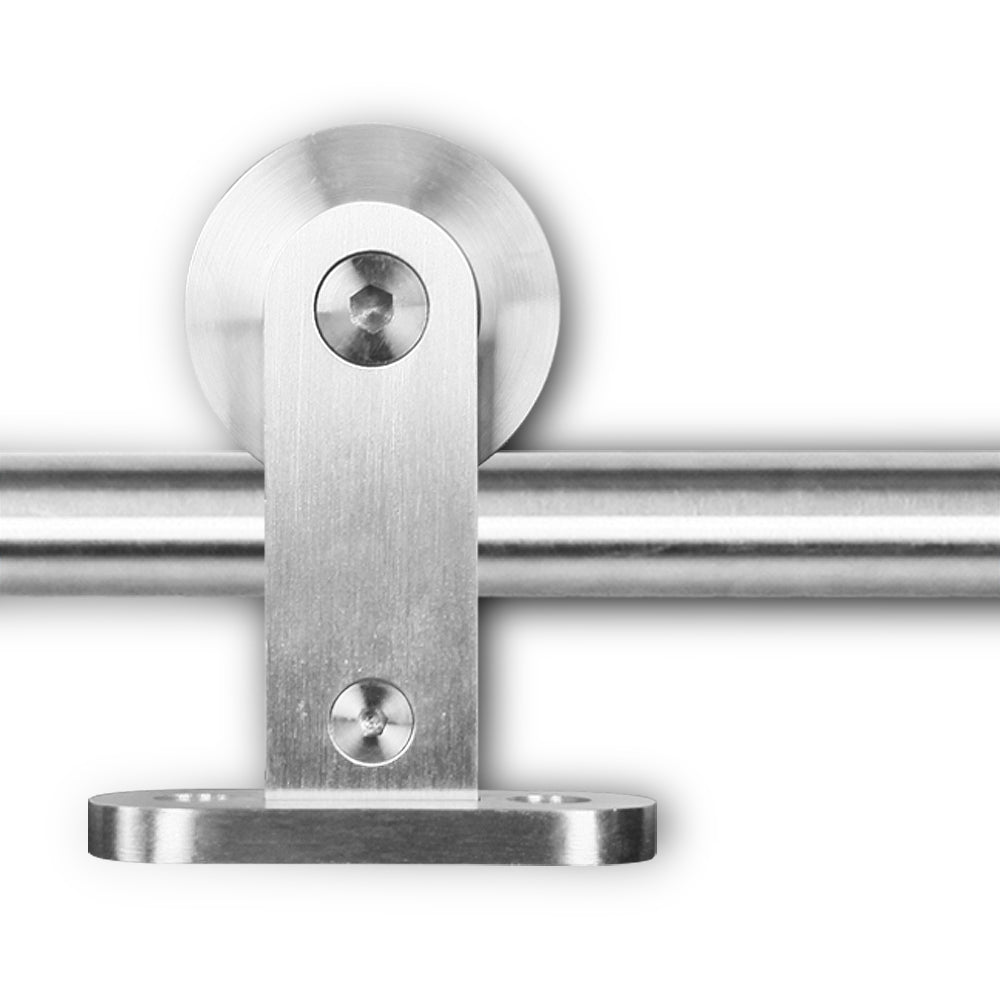 Stainless Steel Sliding Barn Door Hardware - Silver