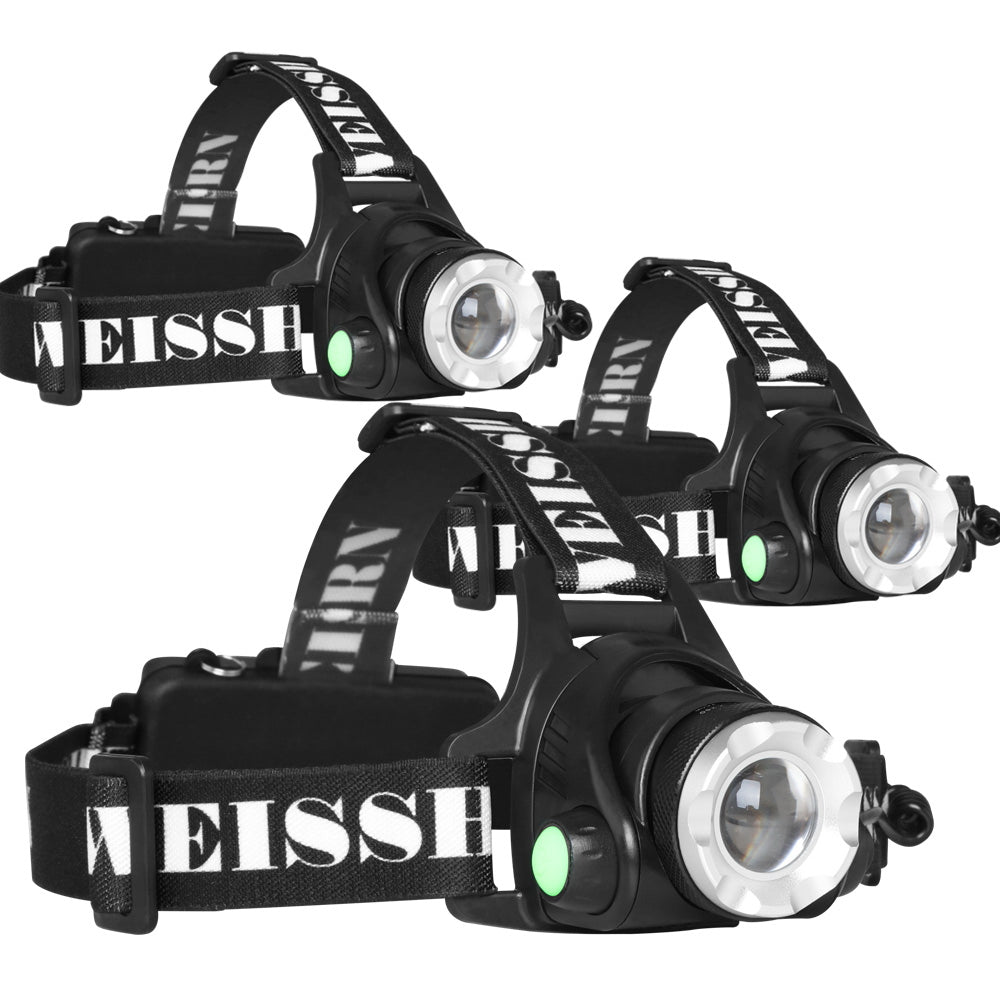 Weisshorn Set of 3 Tactical Headlamp