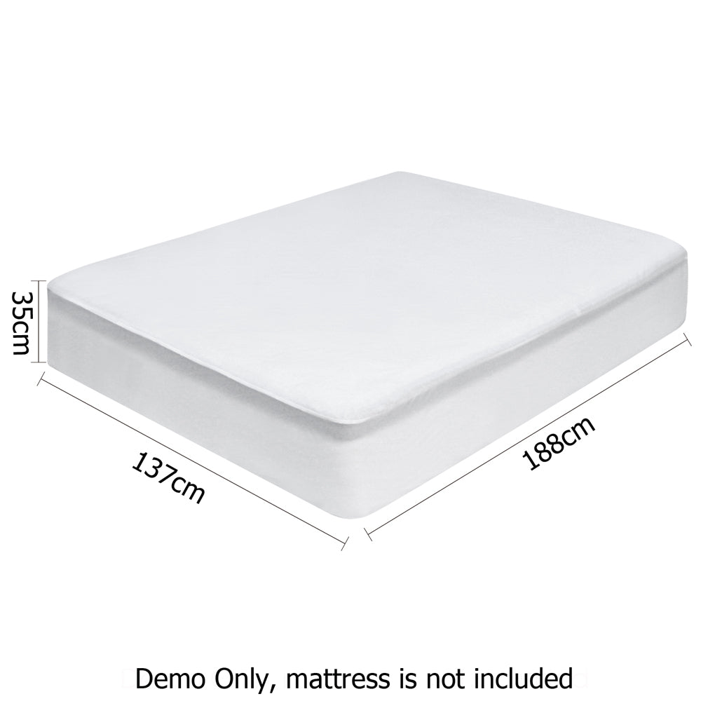 Giselle Bedding Double Size Waterproof Bamboo Mattress Protector