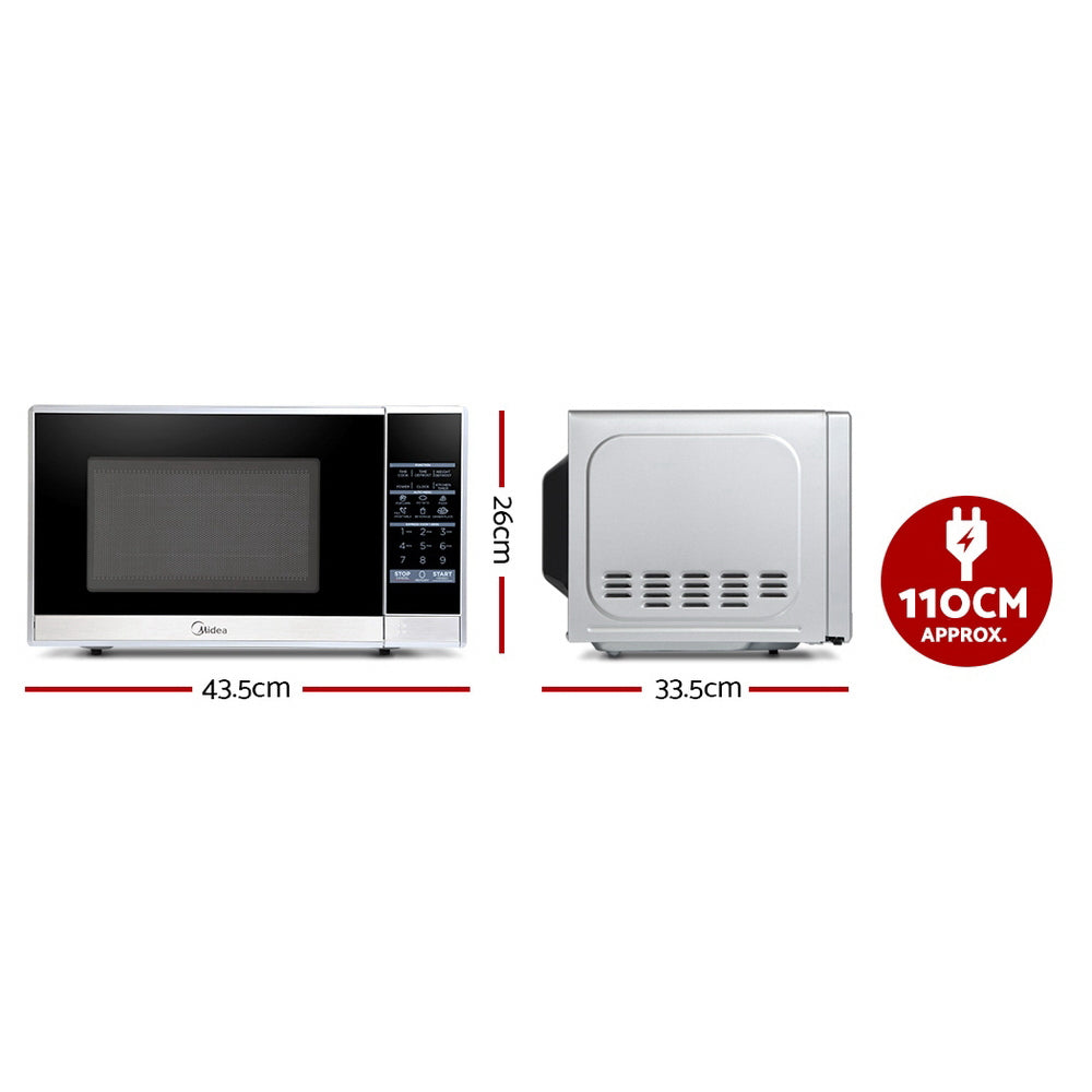 Midea 20L 700W Electric Digital Microwave Oven Kitchen Silver