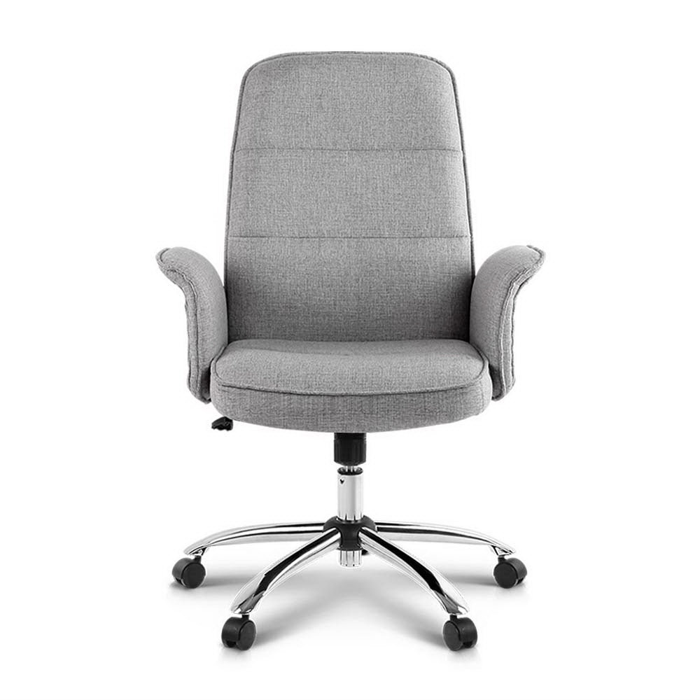 Artiss Fabric Office Chair Grey