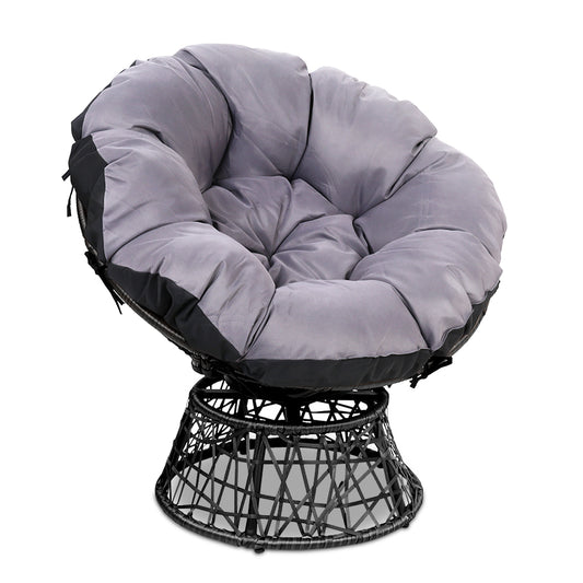 Gardeon Papasan Chair - Black