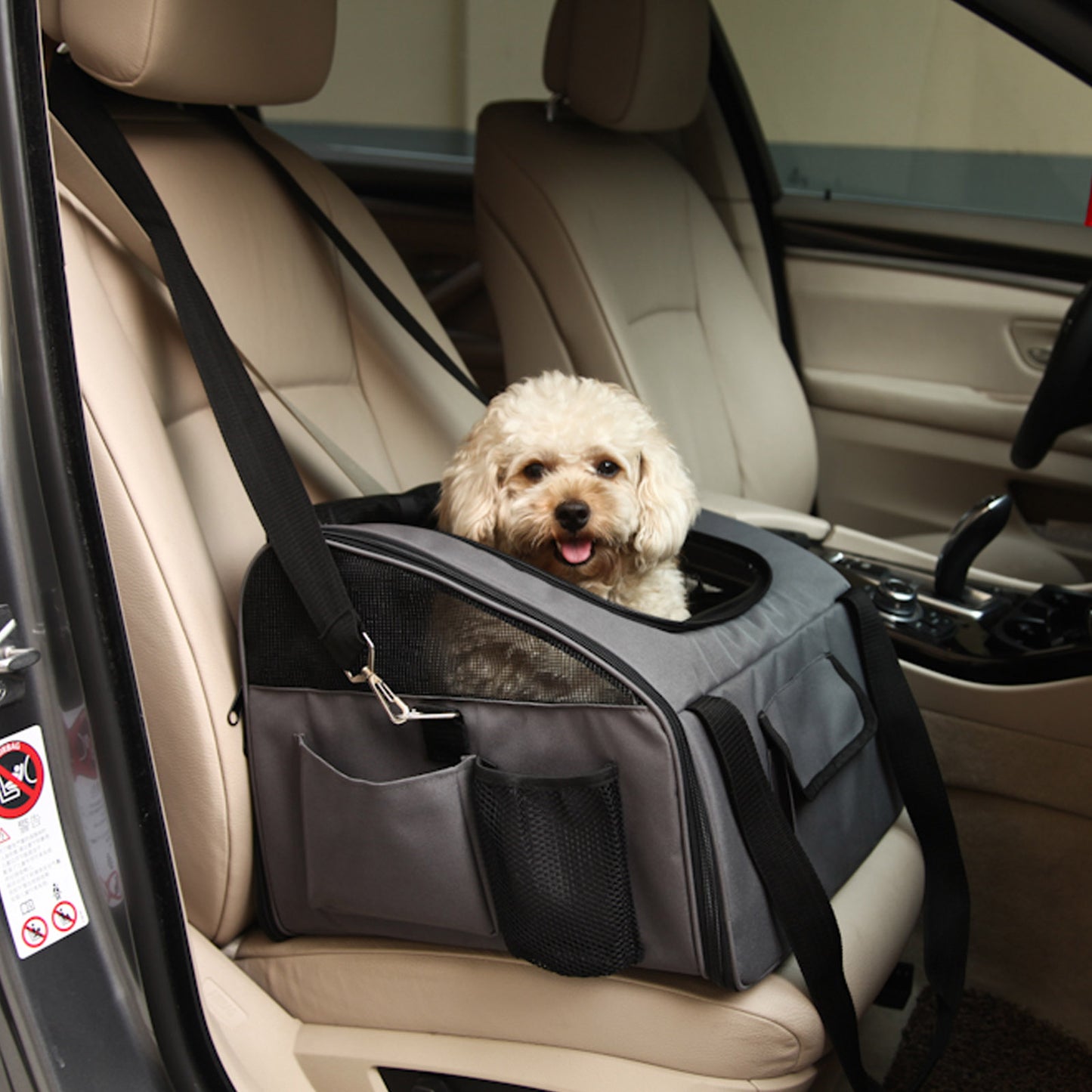 i.Pet Pet Travel Car Seat Carrier - Grey