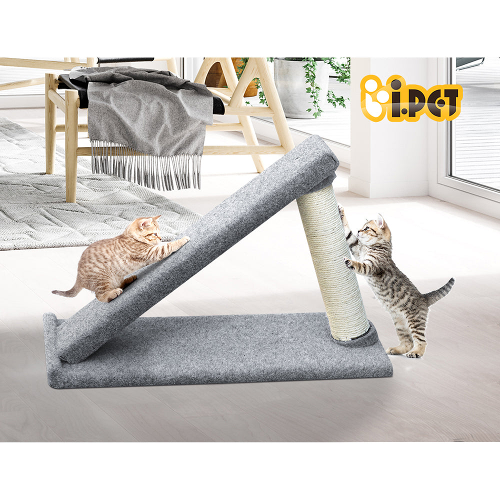 i.Pet 40cm Cat Scratching Ramp - Grey