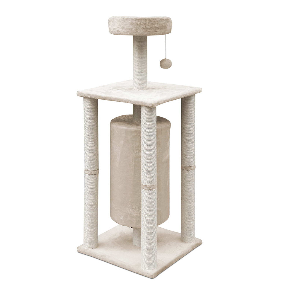 i.Pet 123cm Multi Level Cat Scratching Post - Beige