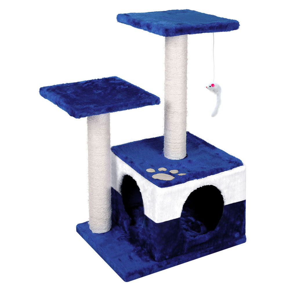 i.Pet 70cm Cat Scracthing Tree - Blue & white