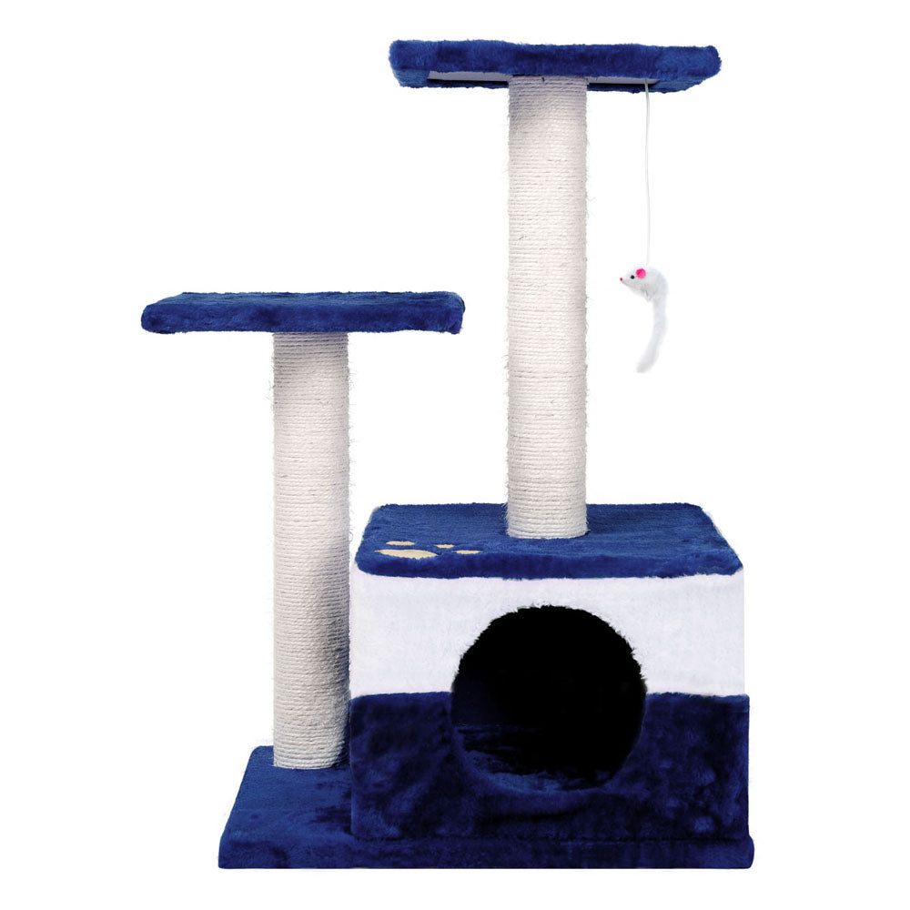 i.Pet 70cm Cat Scracthing Tree - Blue & white