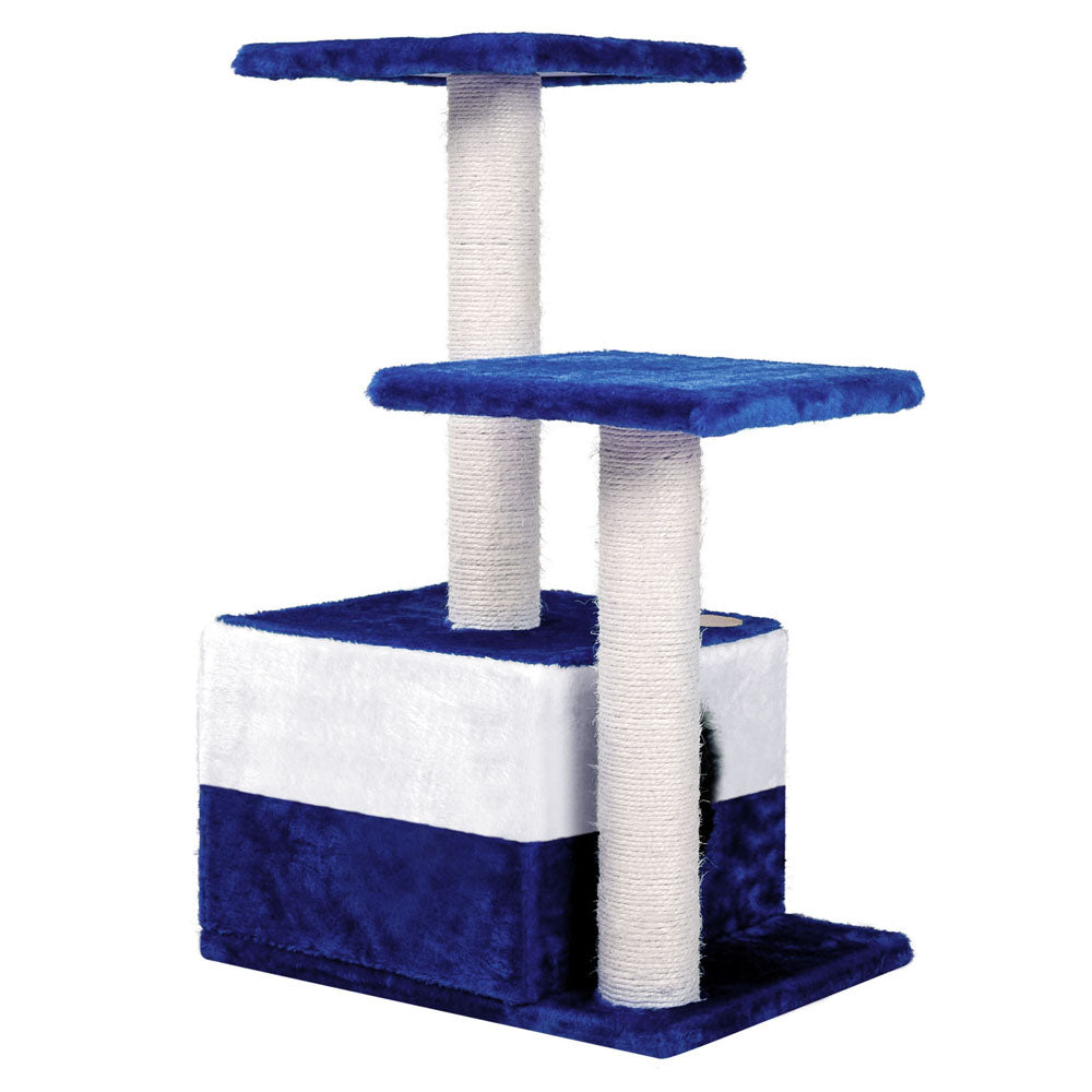 i.Pet 70cm Cat Scracthing Tree - Blue & white